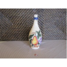 Decorative ceramic bottle microwave dishwasher safe fruit design 9.75" tall   283069420609